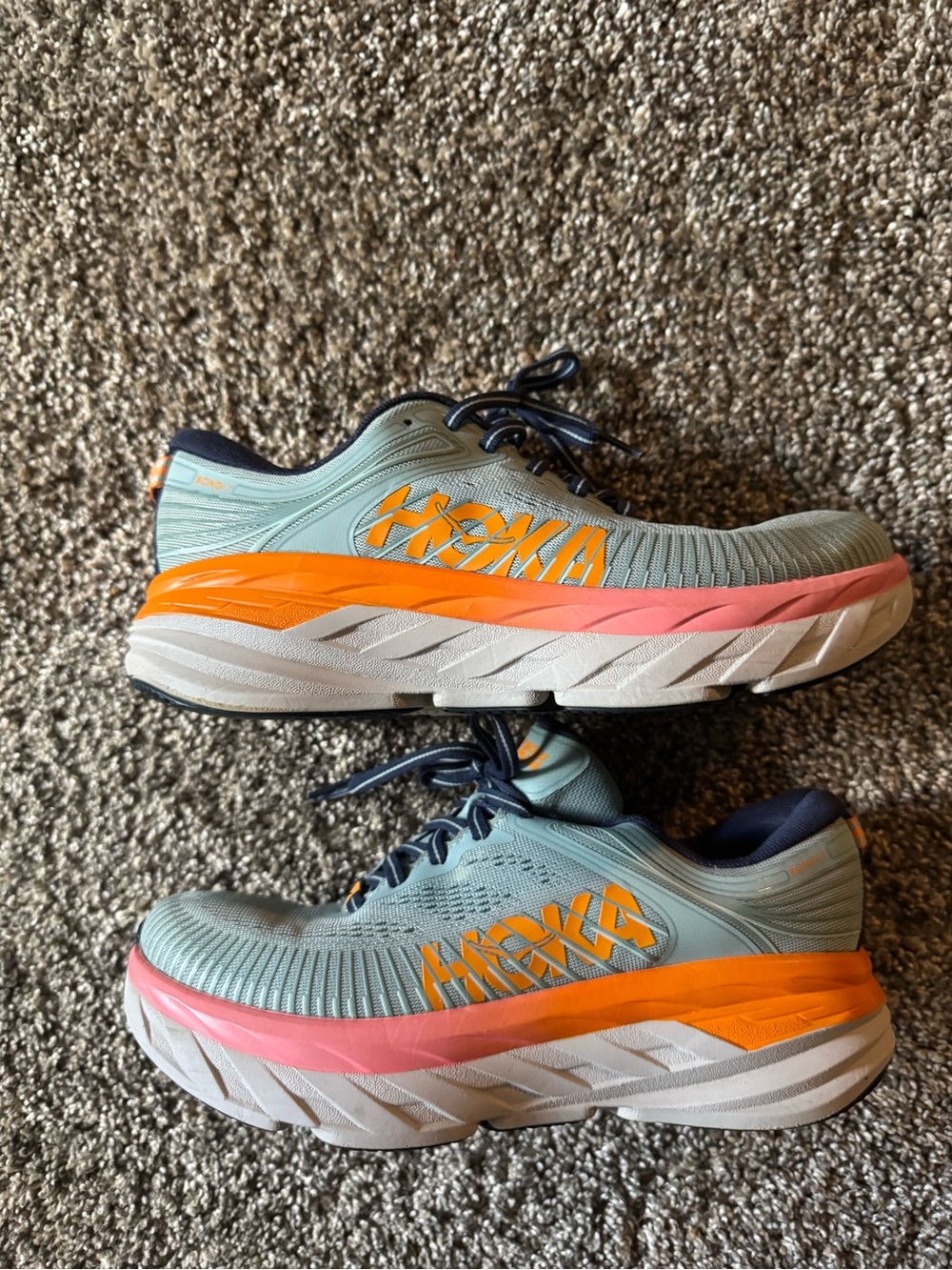 HOKA women’s athletic shoes size 7 excellent condition